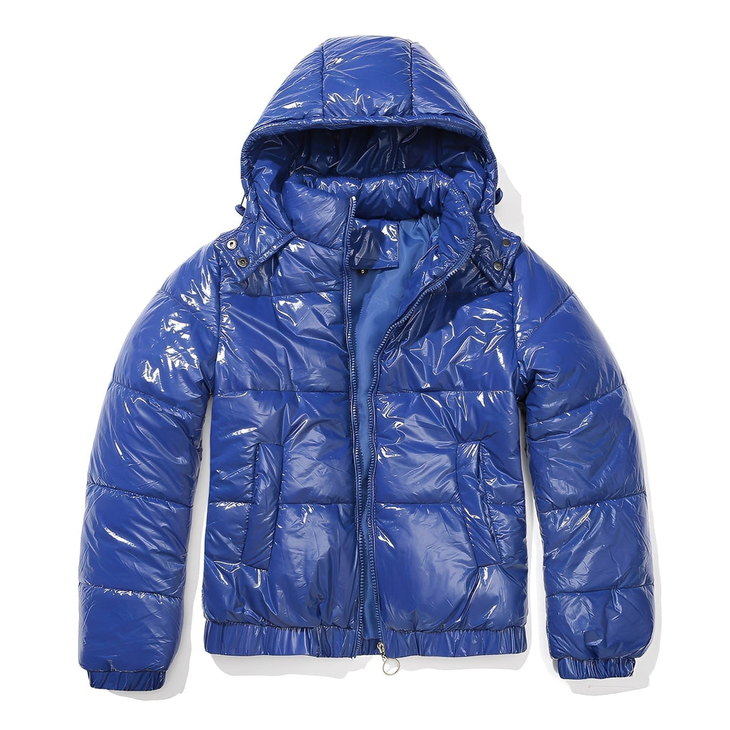 Veste Brillante avec Capuche pour Femme | Idéale pour l’Hiver et le Quotidien