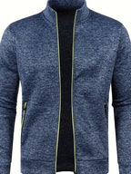 Veste Zippée Avec Col Montant Et Poches Latérales Pour Homme | Idéal Pour Sport Et Usage Quotidien