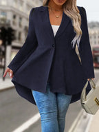 Blazer Monopetto Avec Fermeture À Un Bouton Pour Femme | Idéal Pour Le Bureau Et Les Sorties
