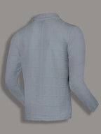 Chemise À Boutons Avec Motif Texturé Pour Homme | Idéale Pour Bureau Et Sorties