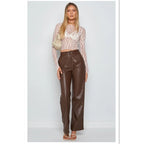 Pantalon Taille Haute Avec Coupe Évasée Pour Femme | Idéal Pour Sorties Et Événements