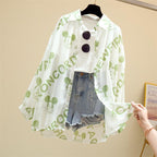 Blouse à Manches Longues avec Imprimé sur le Devant pour Femme | Idéale pour le Printemps et l’Été