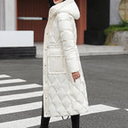 Veste D’Hiver Longue Matelassée pour Femme | Idéale pour Temps Froid