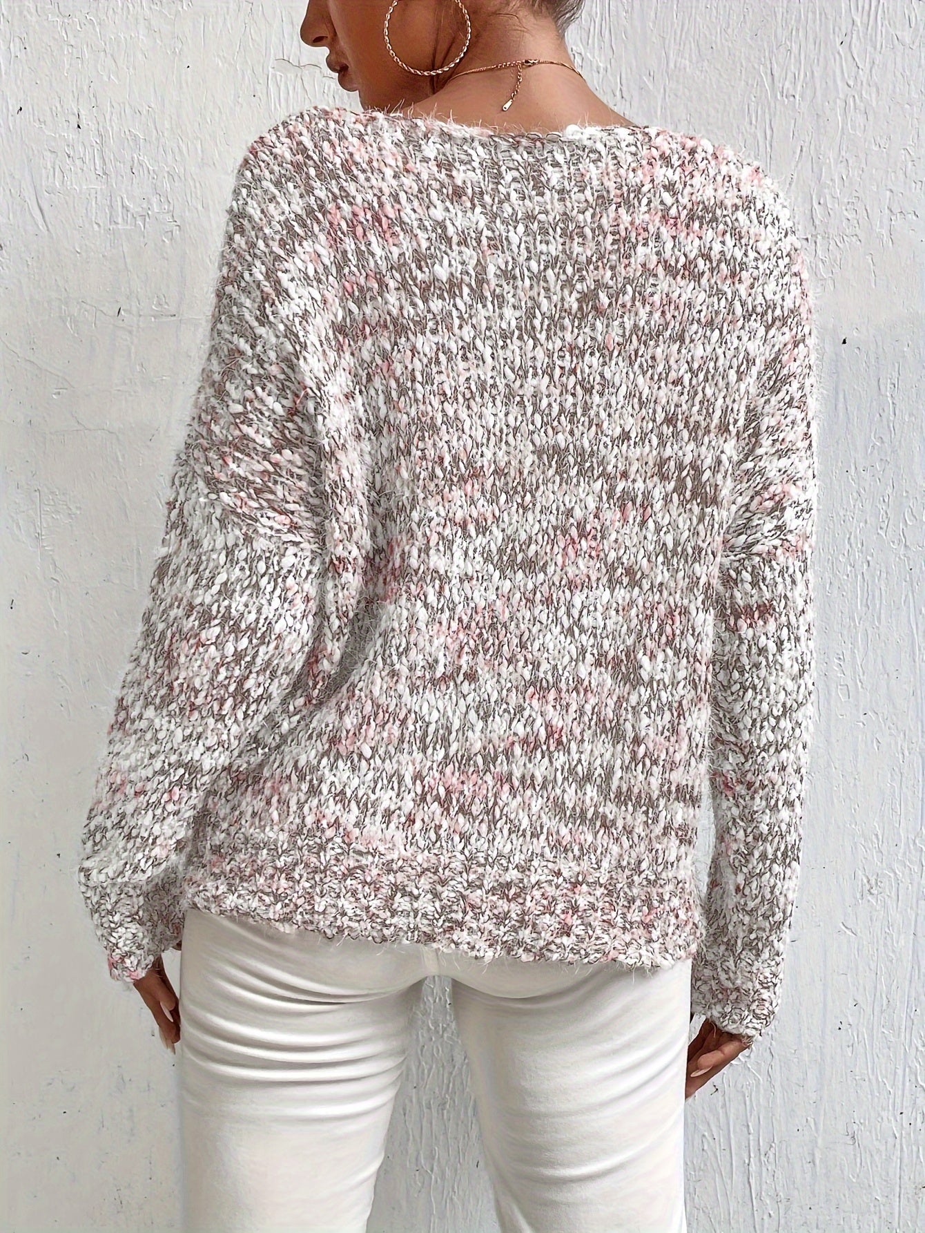 Pull À Coupe Ample Avec Manches Longues Pour Femme | Idéal Pour Usage Quotidien