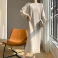 Robe Avec Ourlet À Franges Et Encolure Ras-Du-Cou Pour Femme | Idéale Pour Le Jour Et Le Soir