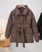 Veste Matelassée avec Revers Et Rembourrage Léger pour Femme | Idéale pour Les Journées Fraîches