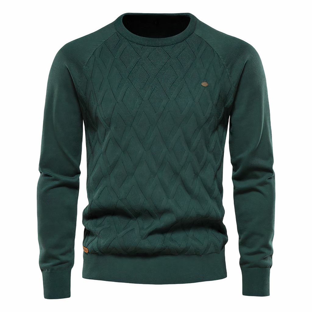 Pull À Col Roulé Avec Motif Losanges Pour Homme | Usage Quotidien