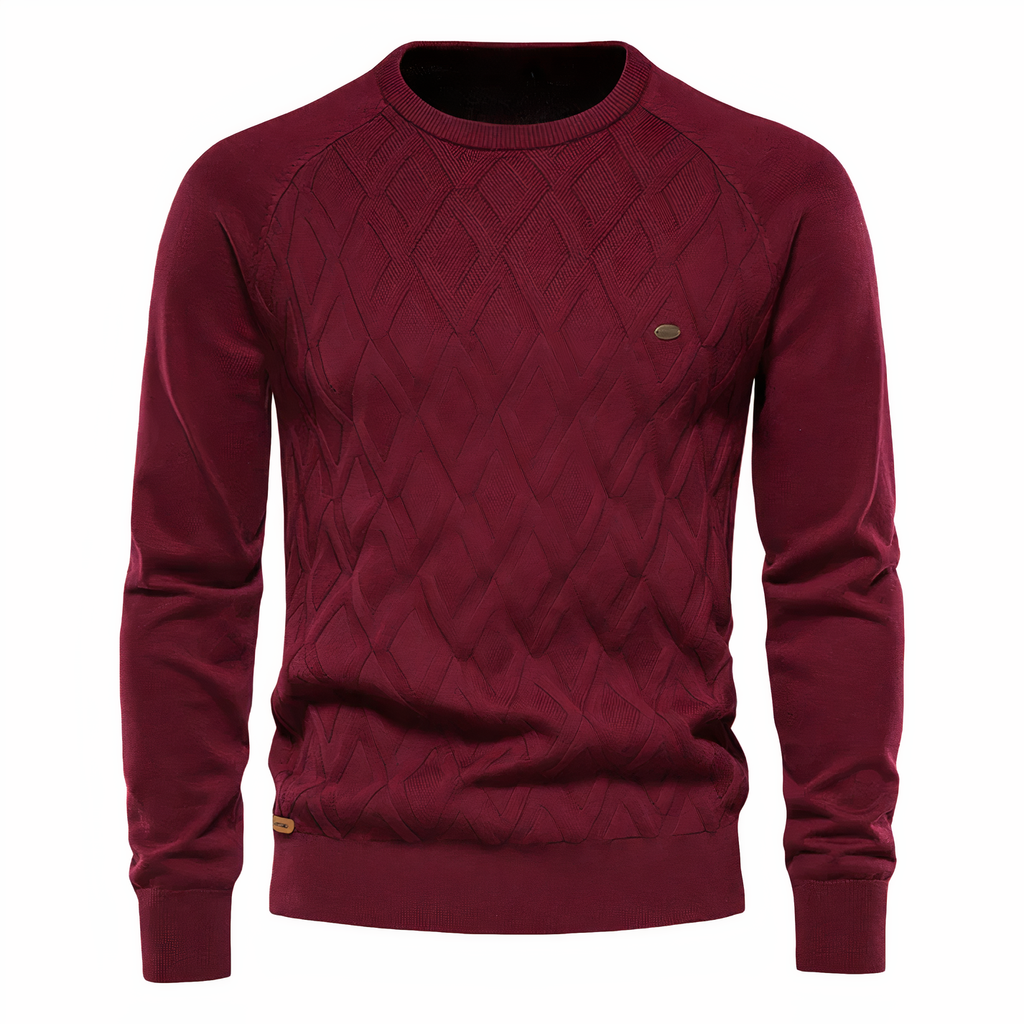 Pull À Col Roulé Avec Motif Losanges Pour Homme | Usage Quotidien
