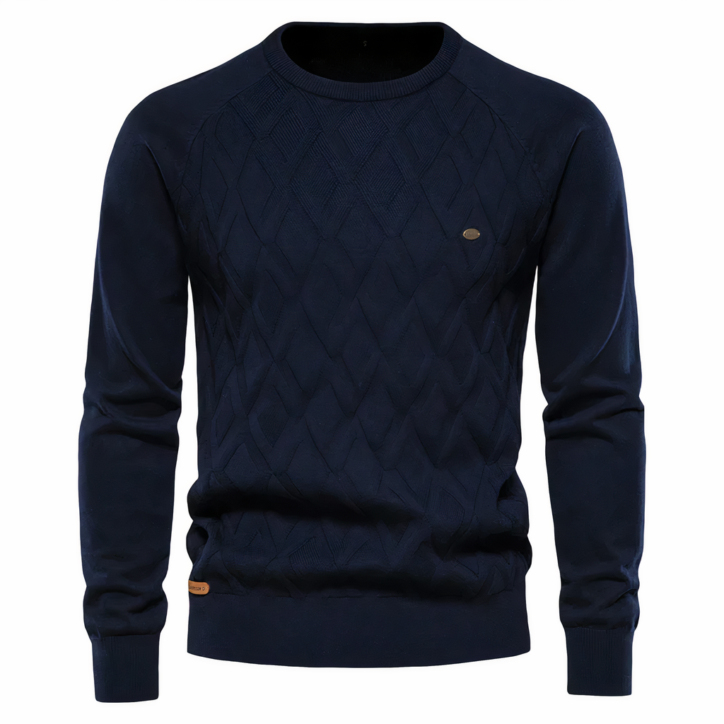 Pull À Col Roulé Avec Motif Losanges Pour Homme | Usage Quotidien