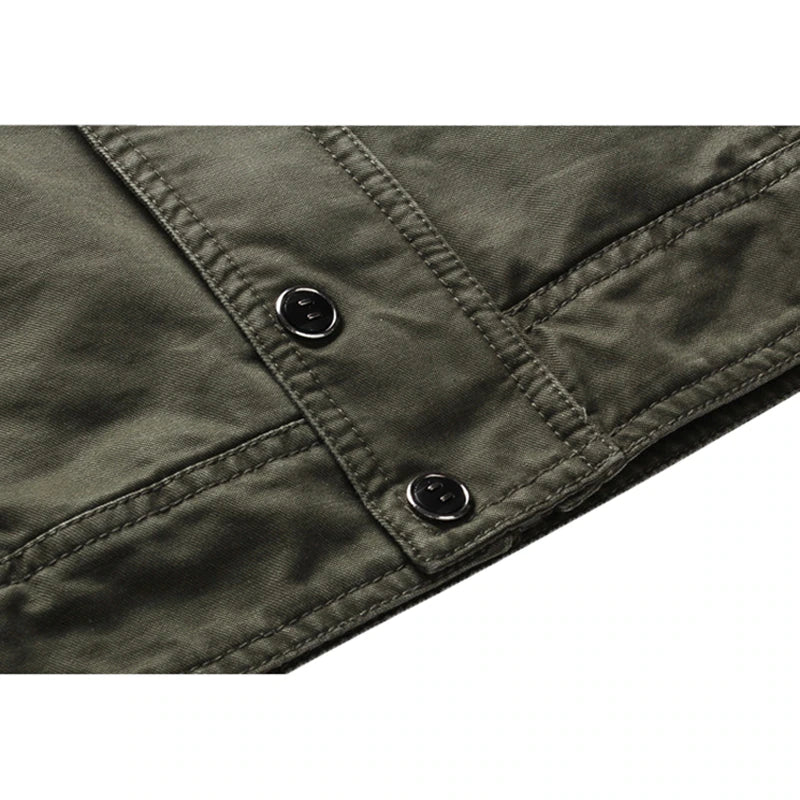 Veste Field Verte Avec Poches Pour Homme | Idéal Pour La Mi-Saison