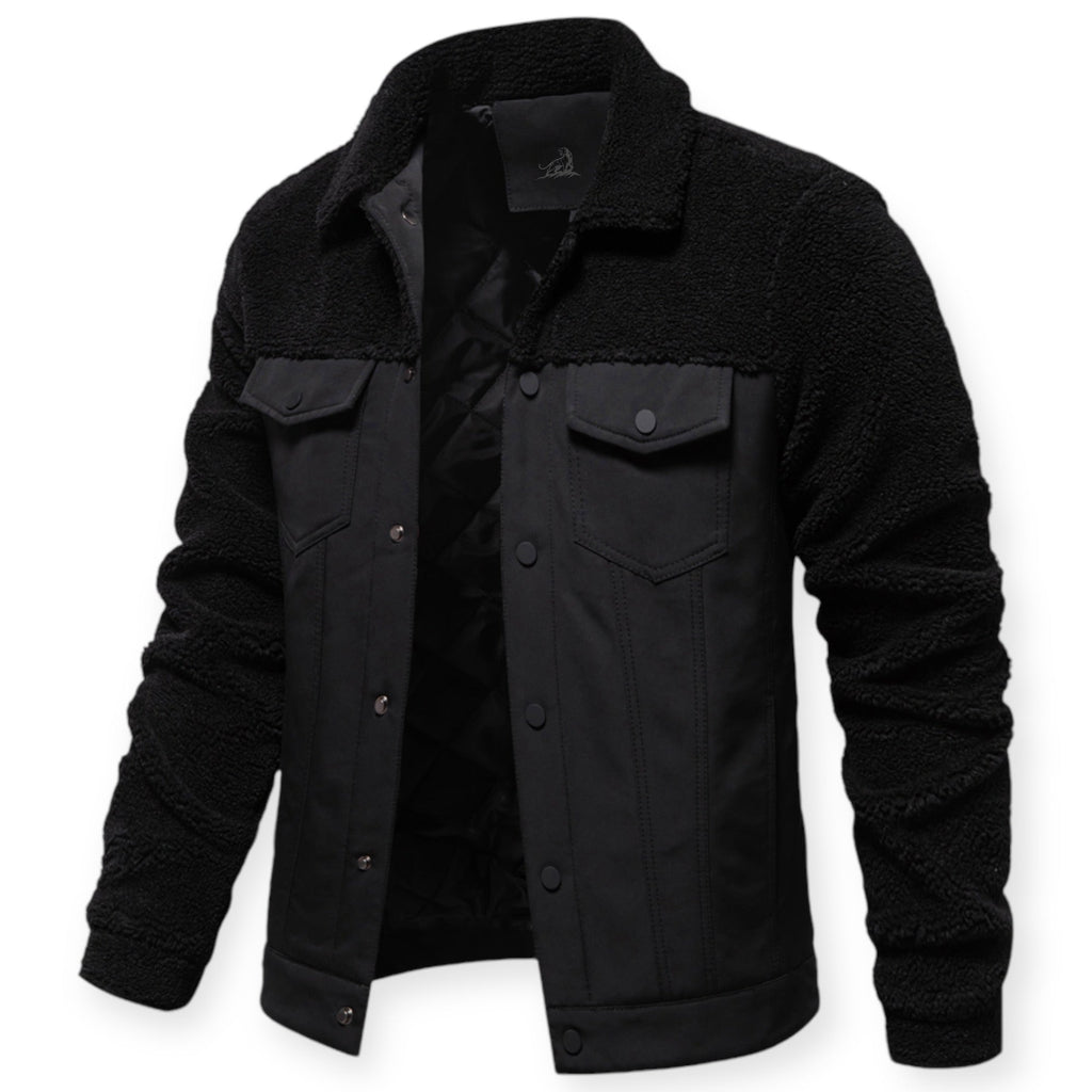 Veste Isolée avec Doublure Et Fermeture À Pression pour Hommes | Idéale pour Les Journées Froides