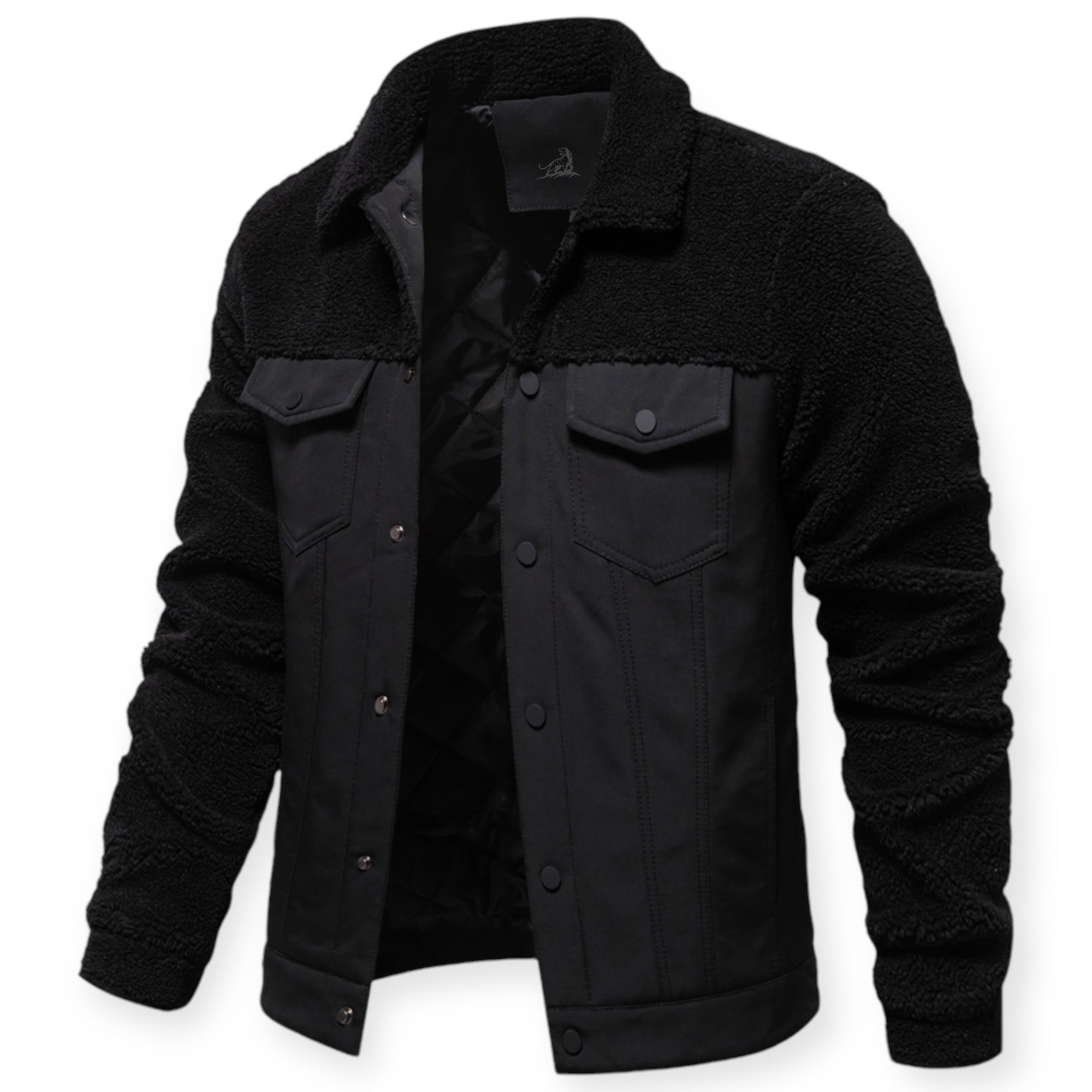 Veste Isolée avec Doublure Et Fermeture À Pression pour Hommes | Idéale pour Les Journées Froides