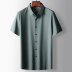 Chemise à Coupe Droite avec Col Classique pour Homme | Idéale pour le Bureau et les Loisirs