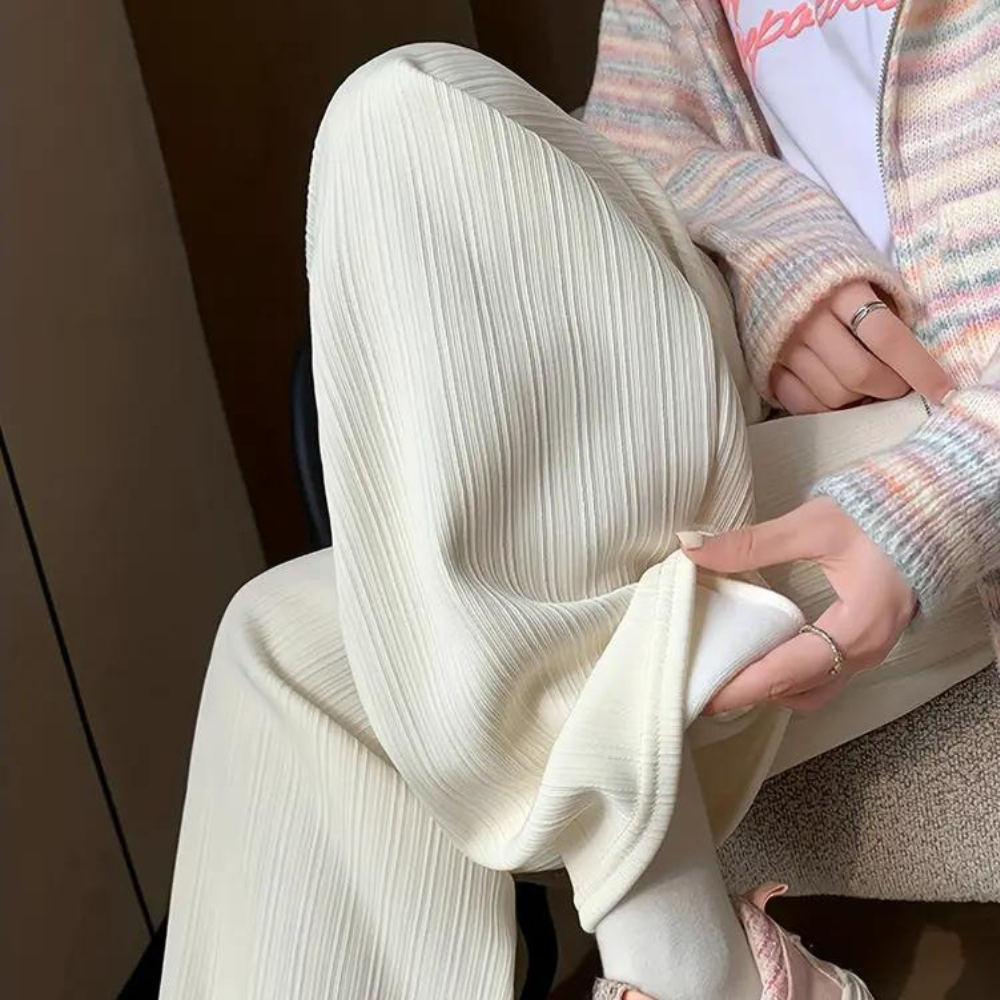 Pantalon Décontracté À Taille Élastique Pour Femmes | Idéal Pour Un Usage Quotidien