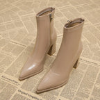 Bottines à Talon Bloc pour Femmes | Idéal pour l’Hiver et l’Usage Quotidien