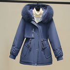 Manteau d’Hiver Matelassé avec Capuche pour Femme | Idéal pour la Saison Froide