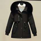 Manteau d’Hiver Matelassé avec Capuche pour Femme | Idéal pour la Saison Froide