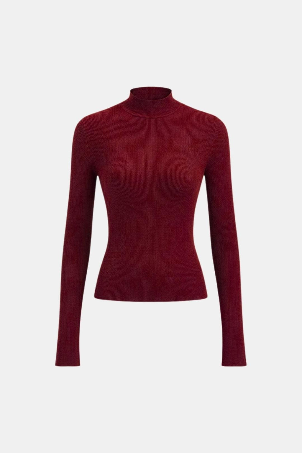 Top En Maille Avec Col Montant Et Manches Longues Pour Femme | Idéal Pour Usage Quotidien