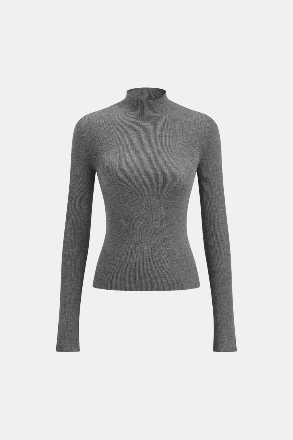 Top En Maille Avec Col Montant Et Manches Longues Pour Femme | Idéal Pour Usage Quotidien