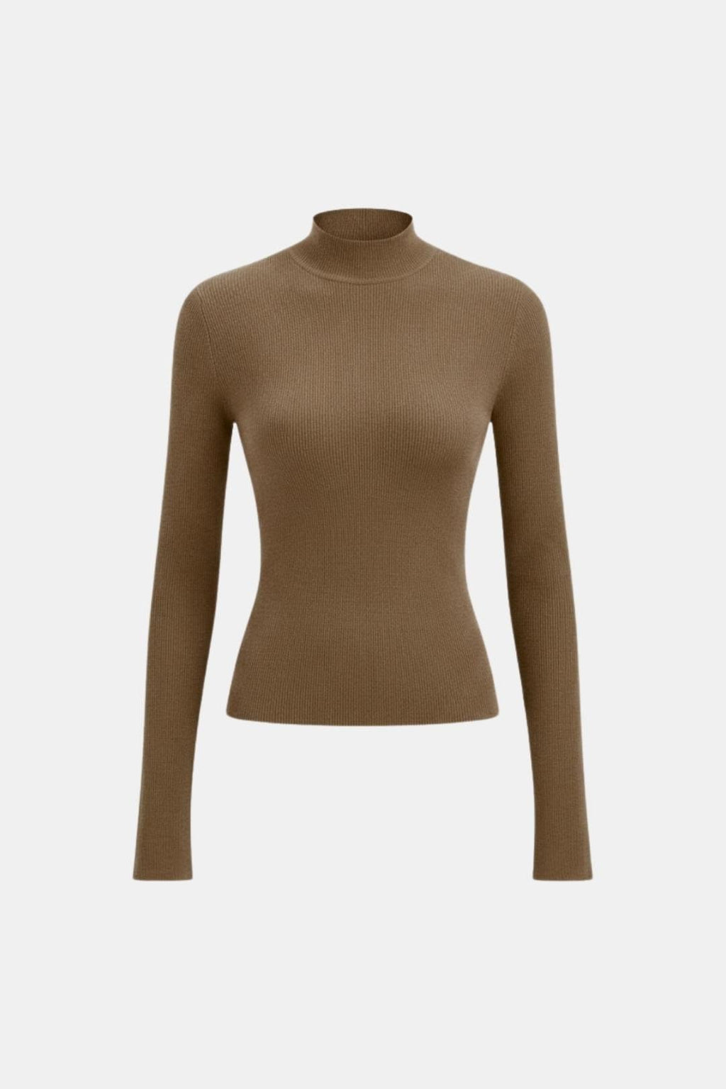 Top En Maille Avec Col Montant Et Manches Longues Pour Femme | Idéal Pour Usage Quotidien