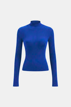 Top En Maille Avec Col Montant Et Manches Longues Pour Femme | Idéal Pour Usage Quotidien