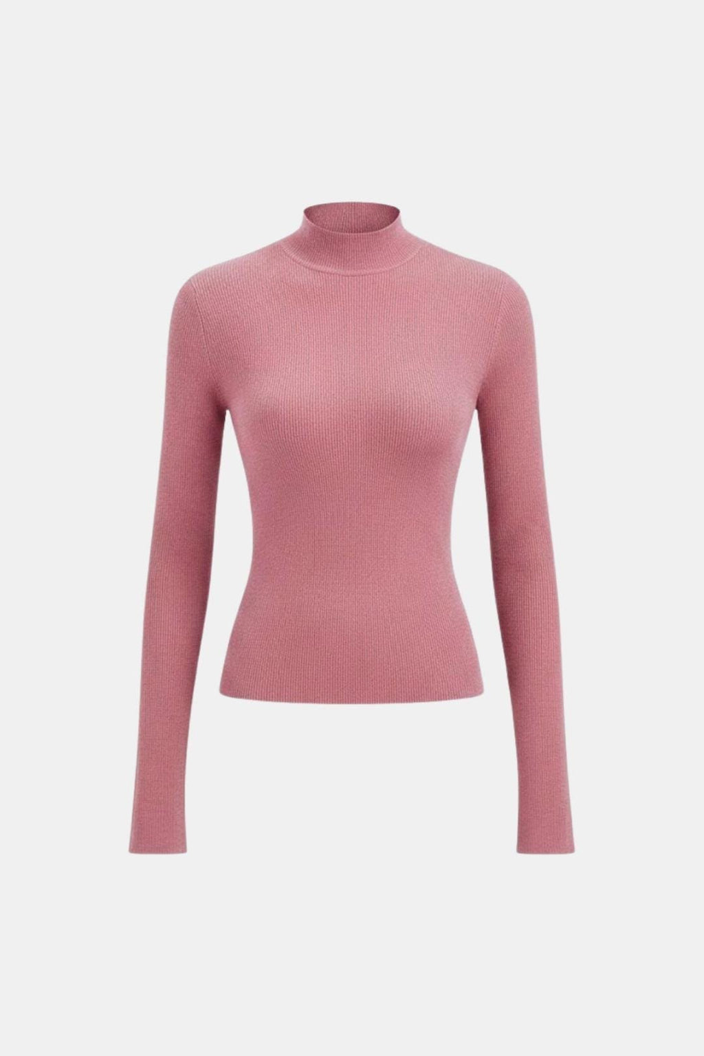 Top En Maille Avec Col Montant Et Manches Longues Pour Femme | Idéal Pour Usage Quotidien