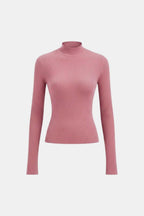 Top En Maille Avec Col Montant Et Manches Longues Pour Femme | Idéal Pour Usage Quotidien