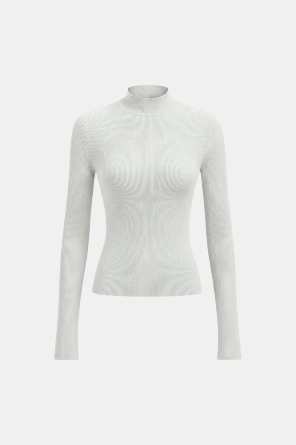 Top En Maille Avec Col Montant Et Manches Longues Pour Femme | Idéal Pour Usage Quotidien