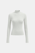 Top En Maille Avec Col Montant Et Manches Longues Pour Femme | Idéal Pour Usage Quotidien
