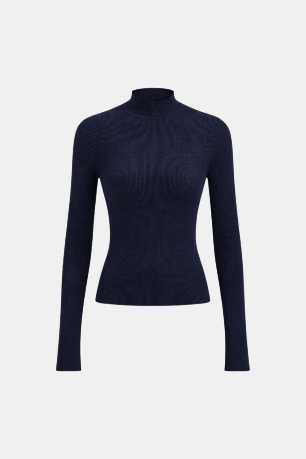 Top En Maille Avec Col Montant Et Manches Longues Pour Femme | Idéal Pour Usage Quotidien