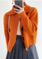 Cardigan à Manches Longues avec Boutons et Maille Texturée pour Femmes | Idéal pour Toutes les Saisons
