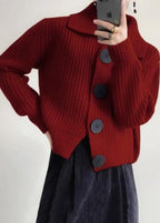 Cardigan à Manches Longues avec Boutons et Maille Texturée pour Femmes | Idéal pour Toutes les Saisons