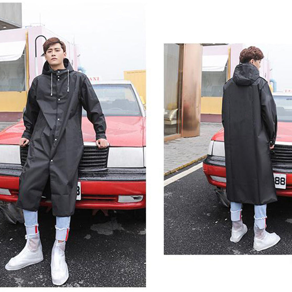 Veste Longue avec Capuche et Fermeture Zippée pour Hommes | Idéale pour l'Hiver
