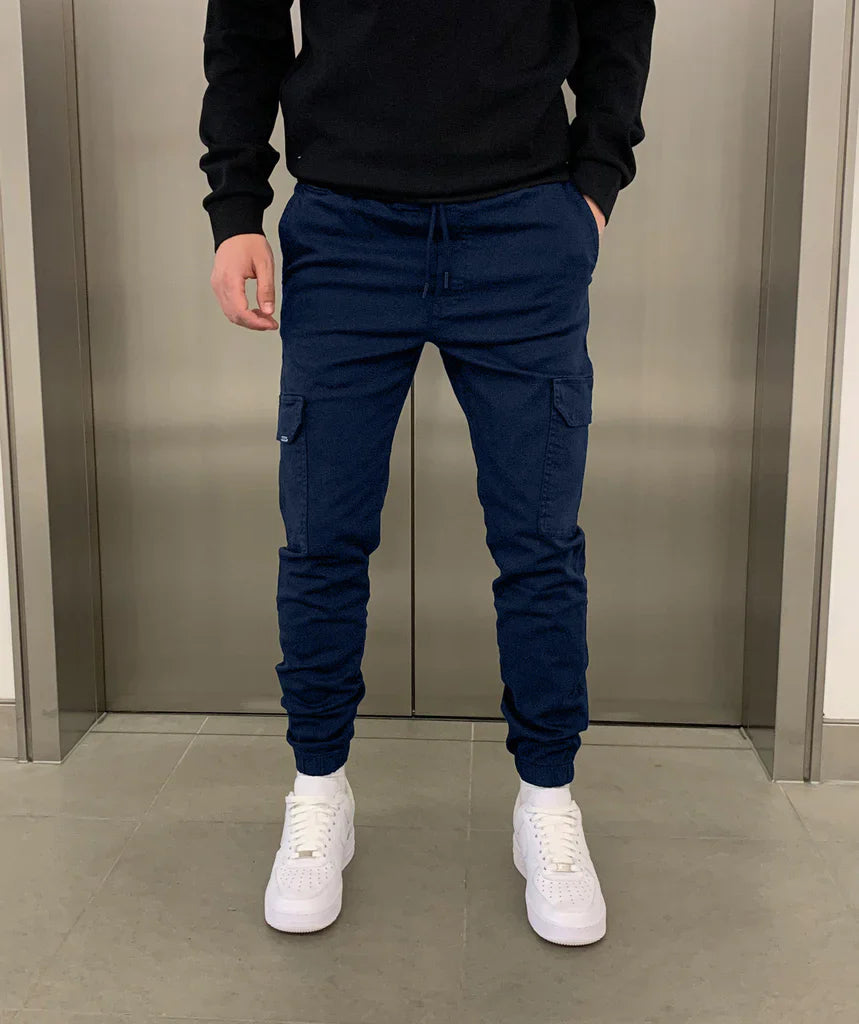 Pantalon Cargo Jogger avec Taille Élastique et Poches Multiples pour Homme | Idéal pour un Usage Quotidien