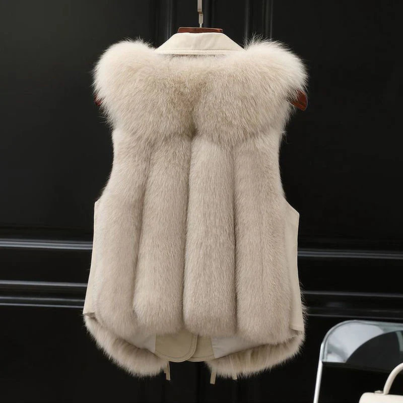 Gilet Sans Manches à Col Revers pour Femme | Idéal pour la Saison Froide