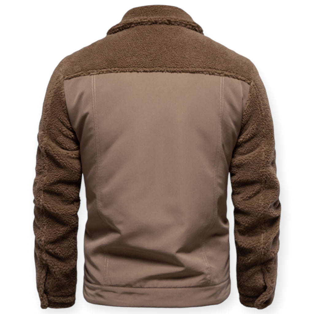 Veste Isolée avec Doublure Et Fermeture À Pression pour Hommes | Idéale pour Les Journées Froides