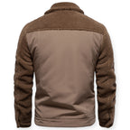 Veste Isolée avec Doublure Et Fermeture À Pression pour Hommes | Idéale pour Les Journées Froides