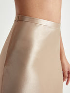 Jupe Midi Avec Taille Haute Ajustée Et Coupe Évasée Pour Femme | Idéale Pour Usage Quotidien Et Occasions Formelles