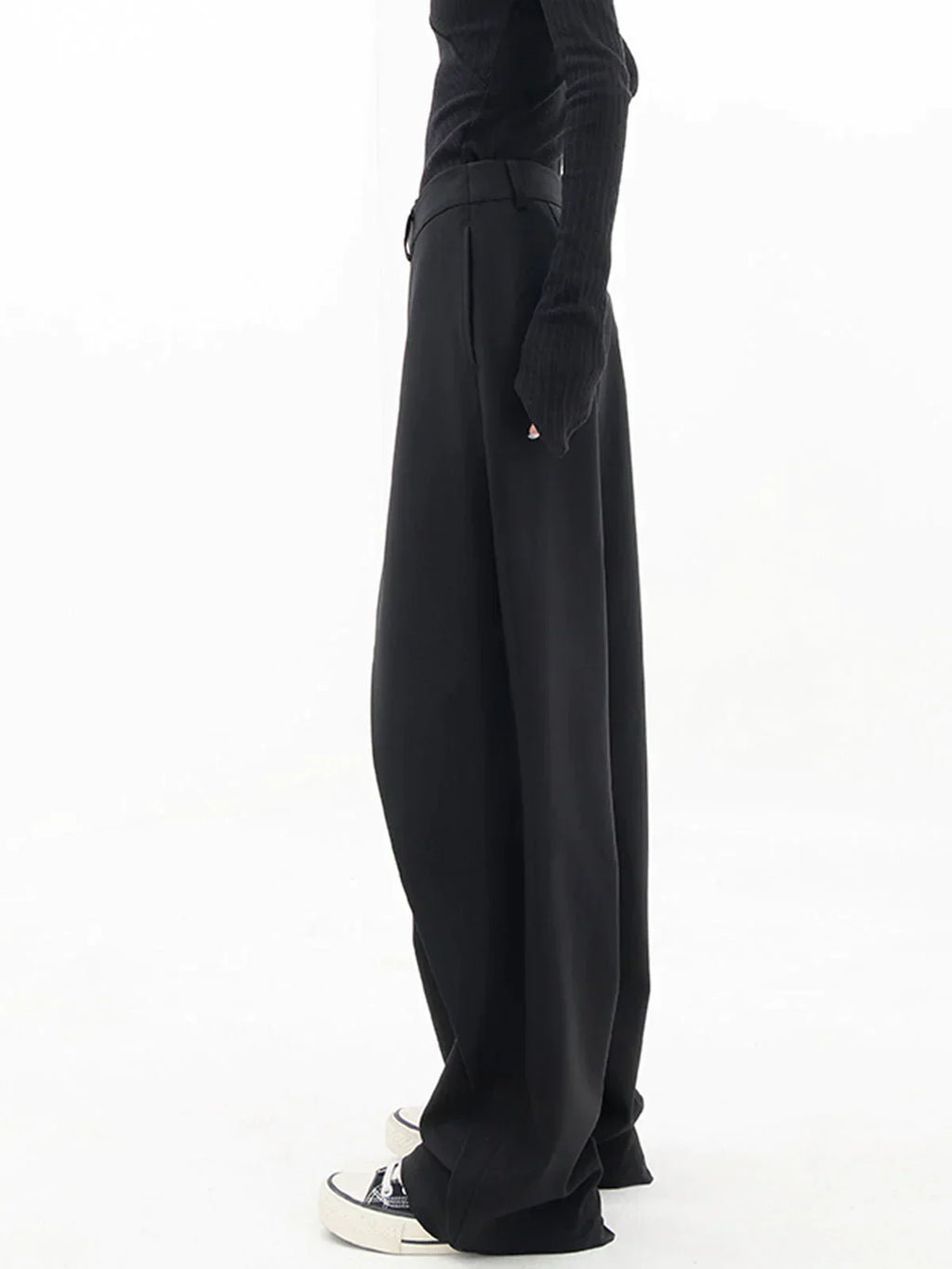 Pantalon Asymétrique à Jambes Larges pour Femme | Idéal pour un Usage Quotidien en Saison Tempérée