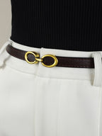 Ceinture Fine Avec Boucle Métallique Pour Femmes | Idéale Pour Usage Quotidien Et Formel