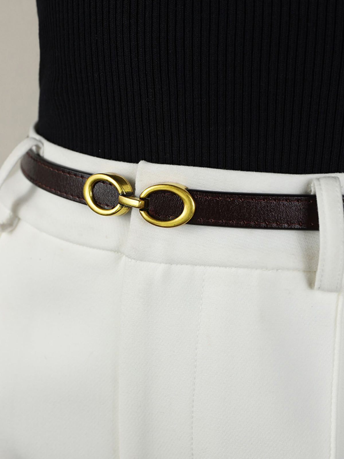 Ceinture Fine Avec Boucle Métallique Pour Femmes | Idéale Pour Usage Quotidien Et Formel