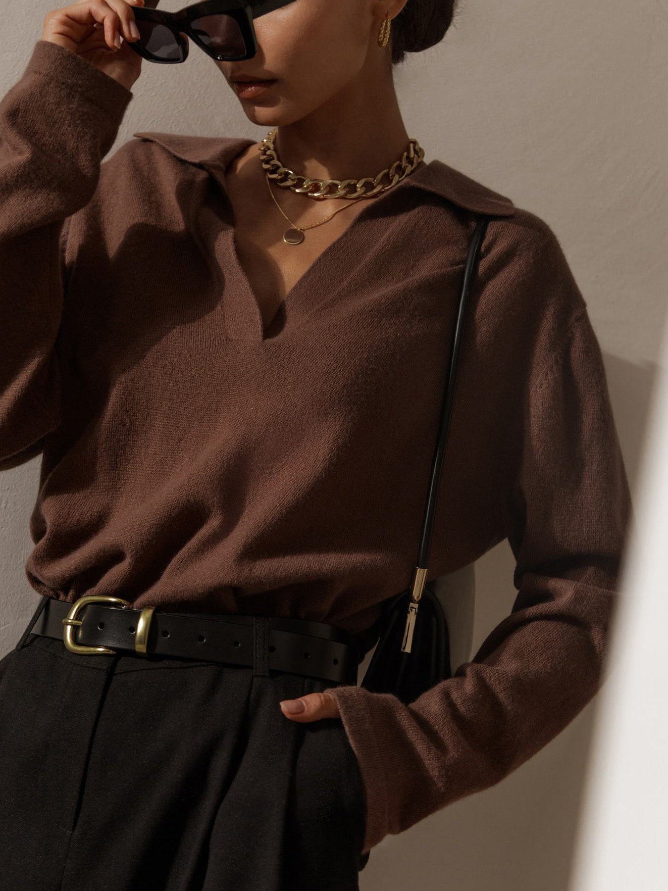 Pull À Encolure En V Pour Femme Avec Manches Longues | Idéal Pour Un Usage Quotidien