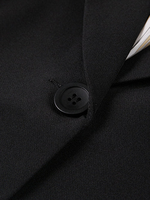 Blazer À Manches Longues Avec Coupe Régulière Pour Femme | Idéal Pour Le Travail Et Le Quotidien
