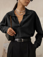 Pull À Encolure En V Pour Femme Avec Manches Longues | Idéal Pour Un Usage Quotidien