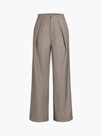 Pantalon Droit avec Poches et Taille Haute pour Femme | Idéal pour le Bureau et les Loisirs