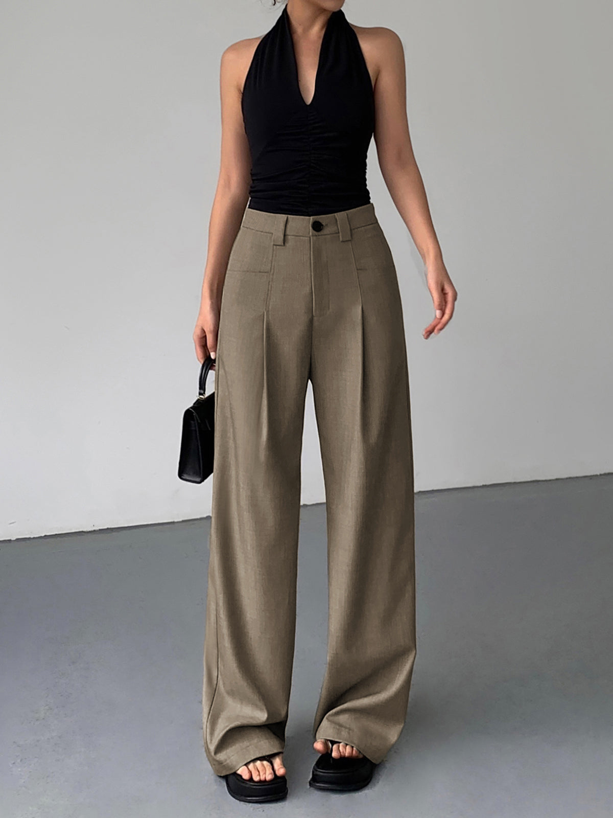 Pantalon Long Pour Femme Avec Coupe Droite | Idéal Pour Usage Quotidien Et Travail