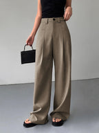 Pantalon Long Pour Femme Avec Coupe Droite | Idéal Pour Usage Quotidien Et Travail