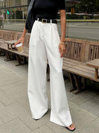 Pantalon à Coupe Classique et Taille Régulière pour Femme | Idéal pour le Bureau et les Loisirs