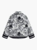 Veste Légère à Imprimé Graphique avec Poches Avant pour Femmes | Idéale pour le Printemps et l’Automne