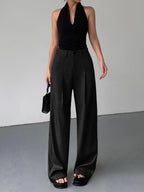 Pantalon Long Pour Femme Avec Coupe Droite | Idéal Pour Usage Quotidien Et Travail